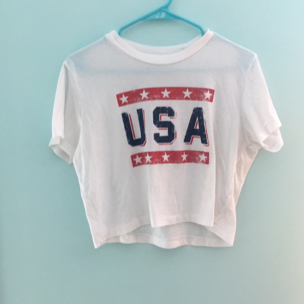 USA crop top